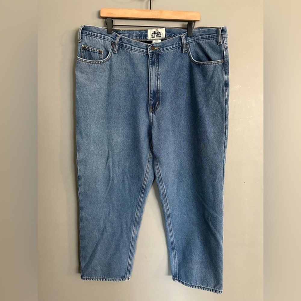 Old Mill Men's Fleece Lined Work Jeans |‎ Medium Wash